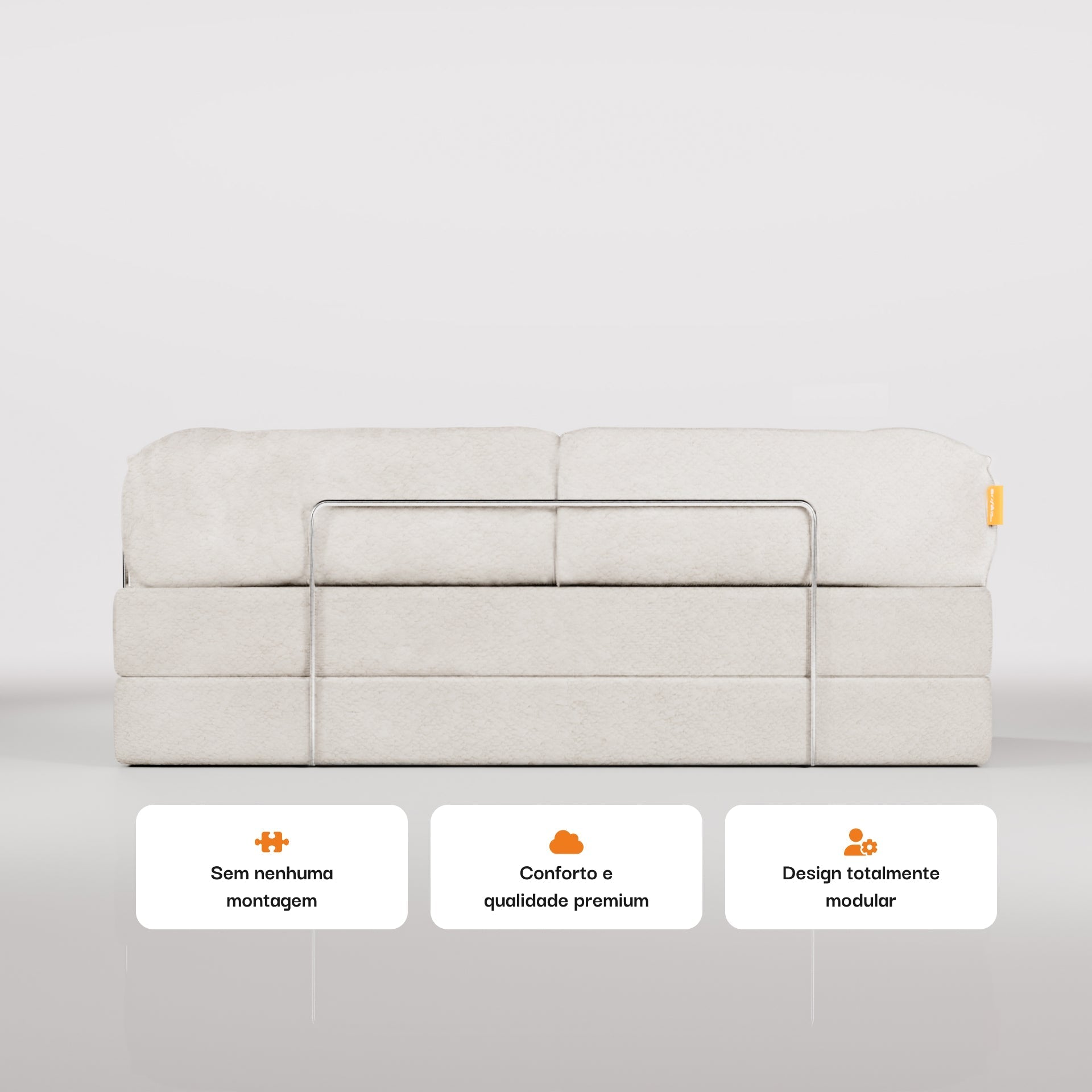 <tc>Sofa na Caixa</tc> Bloom Sofá Boucle - linho